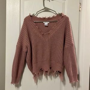 Pink sweater from boutique